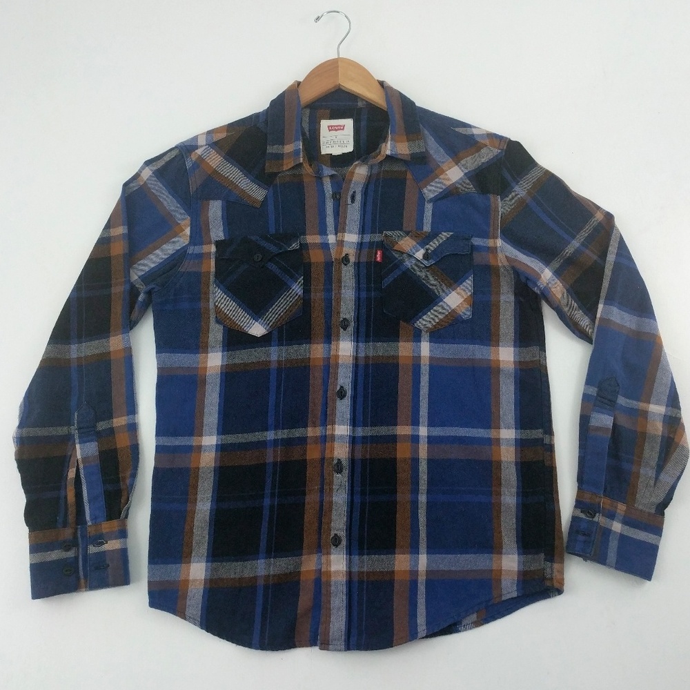Levi's | Red Tab Blue Plaid Lumberjack Flannel